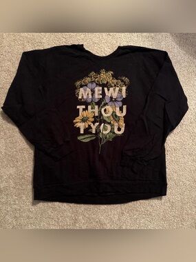 Rare Out of Print mewithoutYou Men’s Black XL Crewneck Sweater